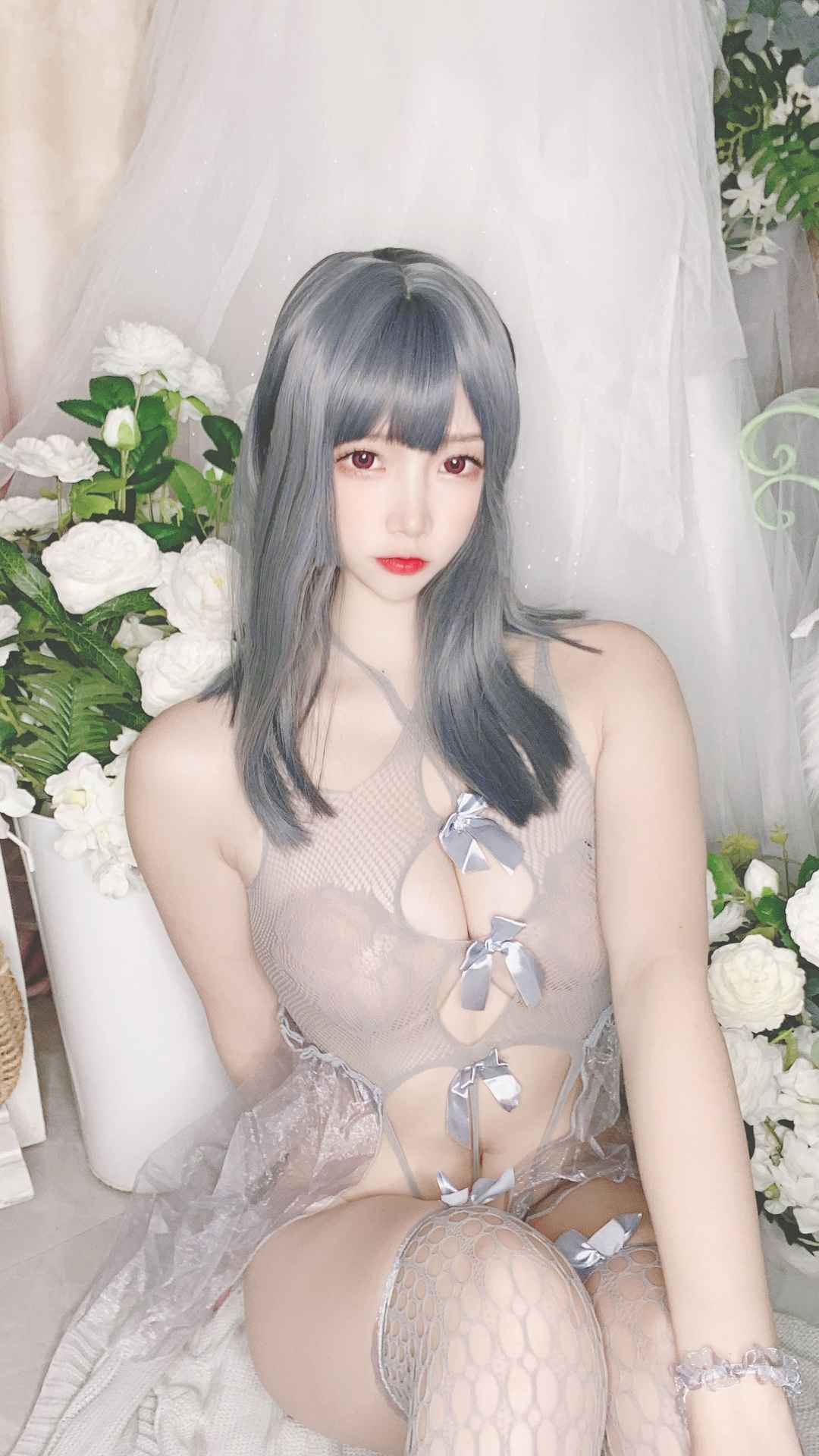 NO.080二佐Nisa私房自拍蓝色网状比基尼【38P】-可宝主